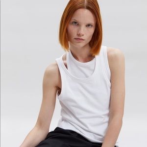 Frankie Shop Double Layer Asymmetric Tank